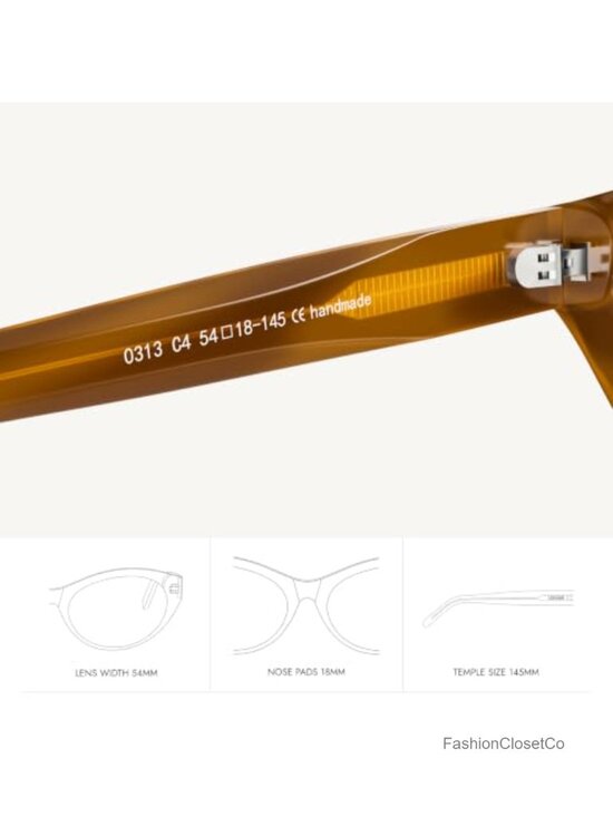 Retro Cat Eye Polarized Sunglasses Acetate Frame main image 6